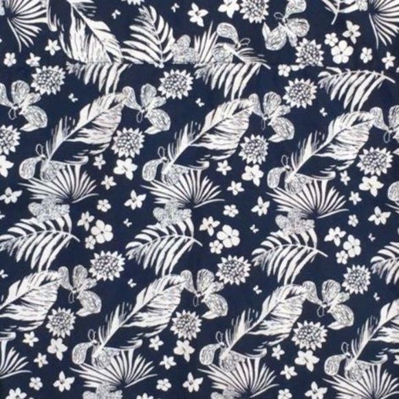 Hudson & Barrow NYC Short Sleeve Button Up Floral Men's Shirt, Size Large - Picture 3 of 4